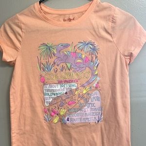 NWOT peach dinosaur t shirt